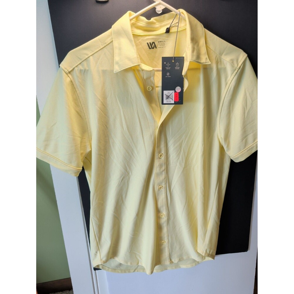 VRST Men's Short Sleeve Button Down Shirt Size S